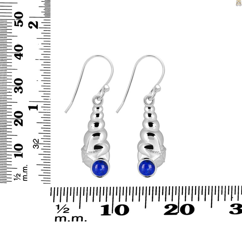 Lapis Shell Earring LLP-RUE-60.