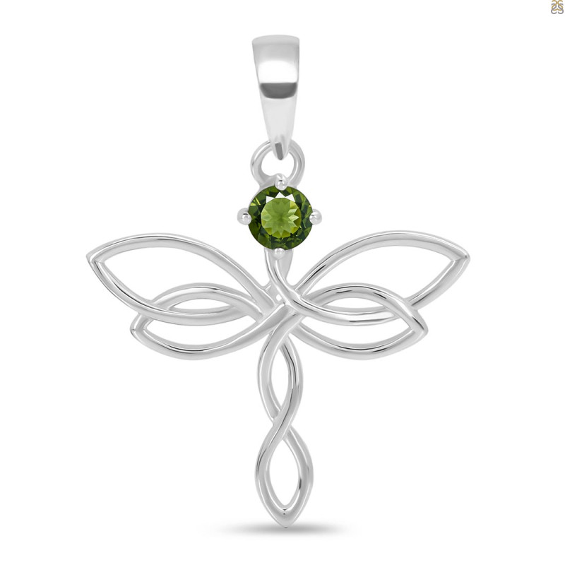 Moldavite Holy Cross Pendant MLD-RDN-160-A.