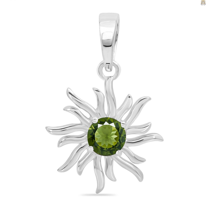 Moldavite Sun Pendant MLD-RDN-152.