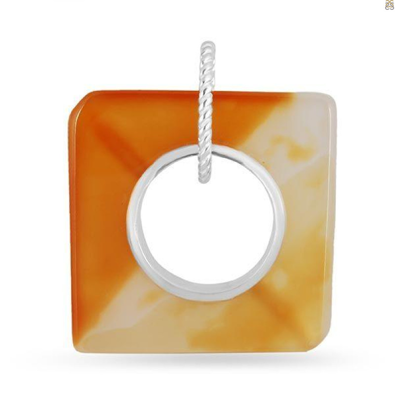 Montana Agate Donut Pendant-SP MTAA-1-101