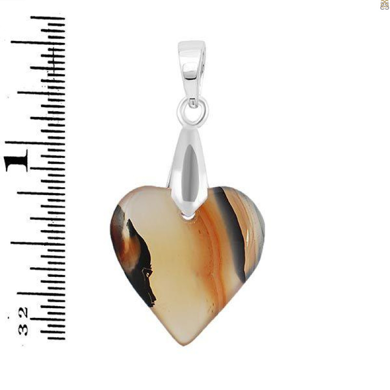 Montana Agate Drill Pendant-SP MTAA-1-220