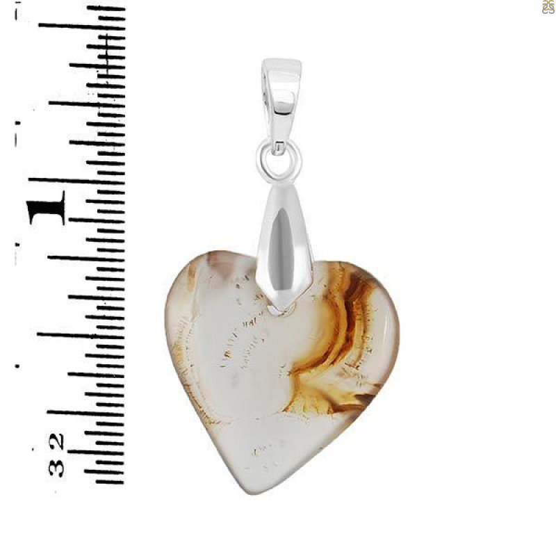 Montana Agate Drill Pendant-SP MTAA-1-227