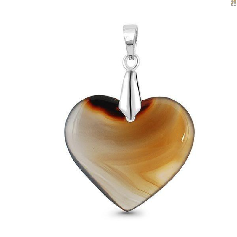 Montana Agate Drill Pendant-SP MTAA-1-285