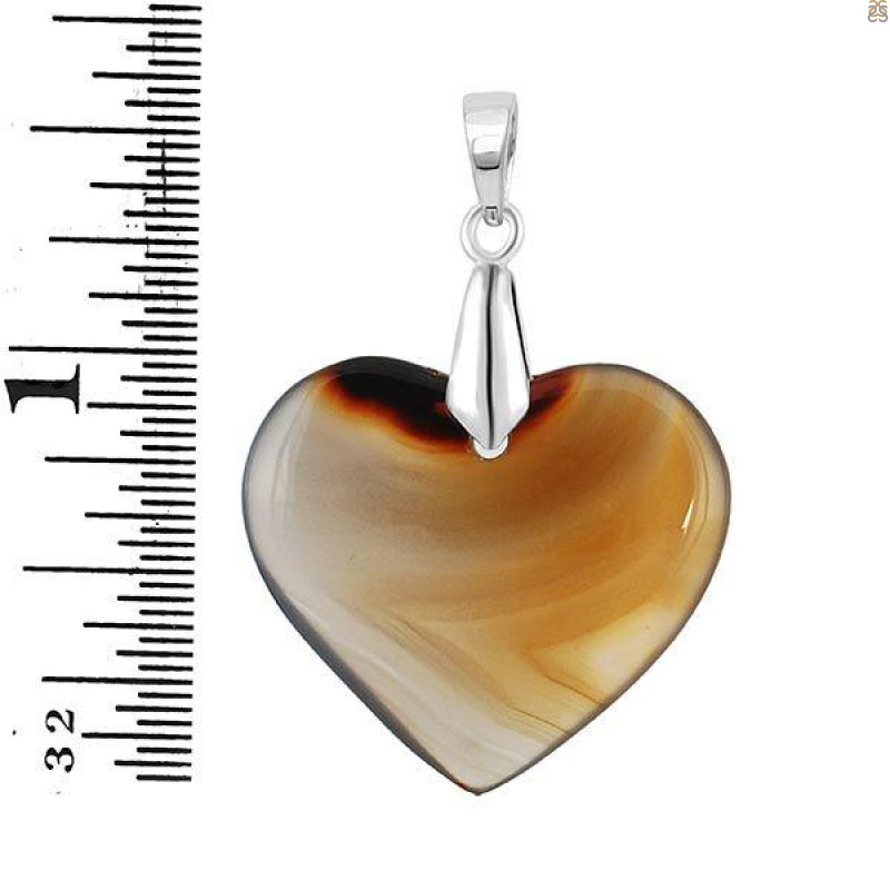 Montana Agate Drill Pendant-SP MTAA-1-285