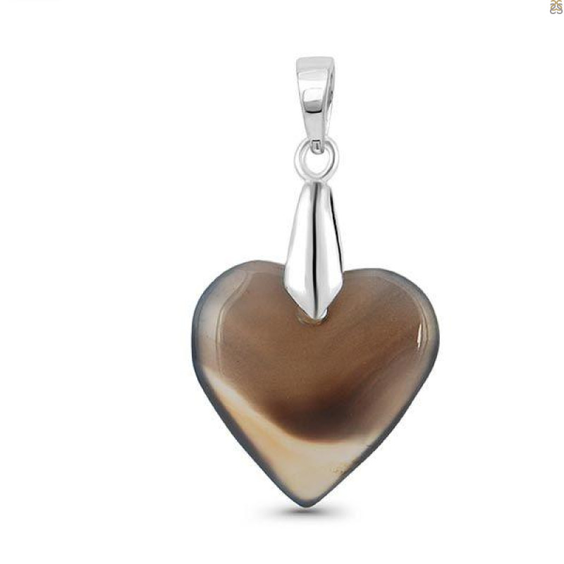 Montana Agate Drill Pendant-SP MTAA-1-287