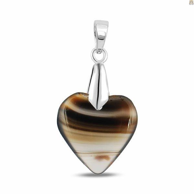Montana Agate Drill Pendant-SP MTAA-1-288