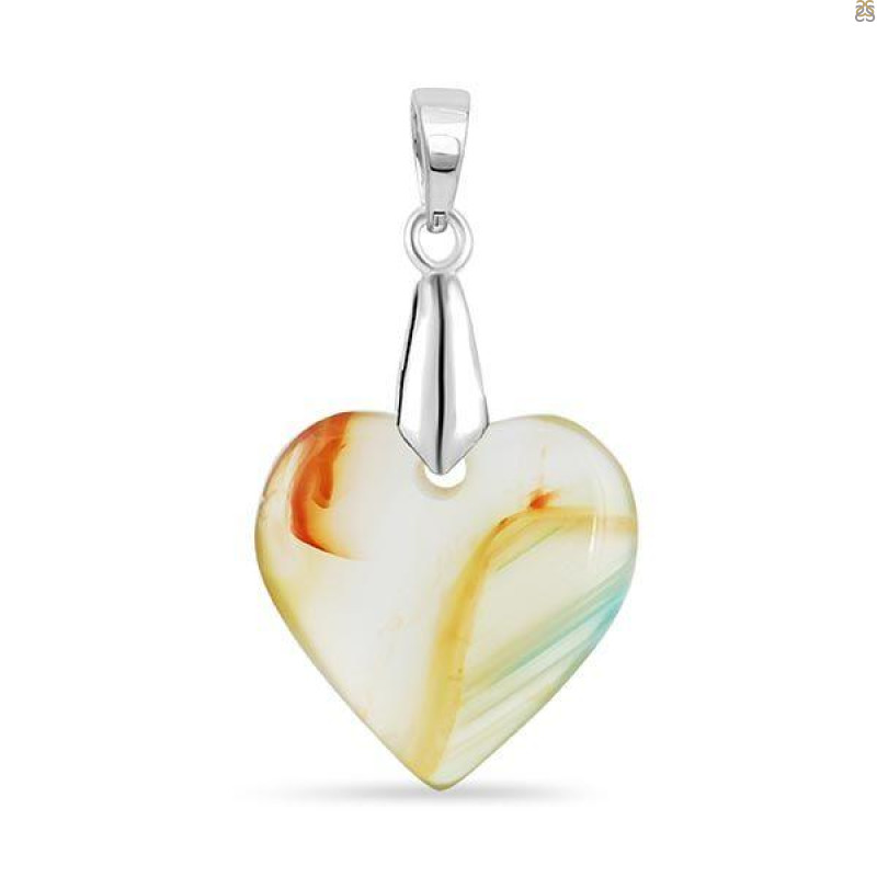 Montana Agate Drill Pendant-SP MTAA-1-293