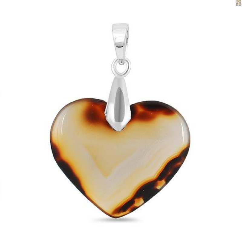 Montana Agate Drill Pendant-SP MTAA-1-327