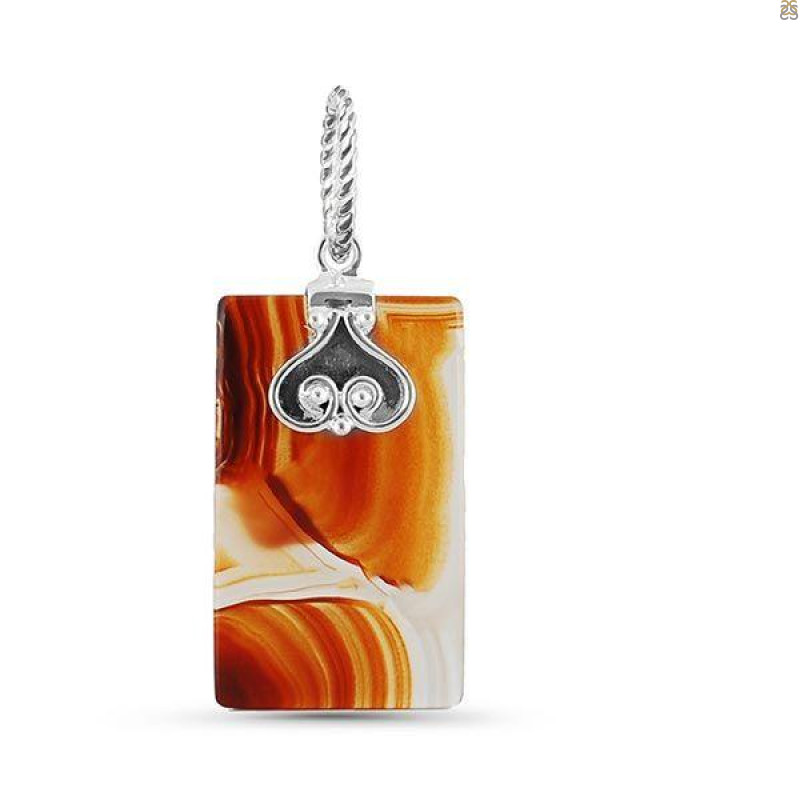 Montana Agate Drill Pendant-SP MTAA-1-345