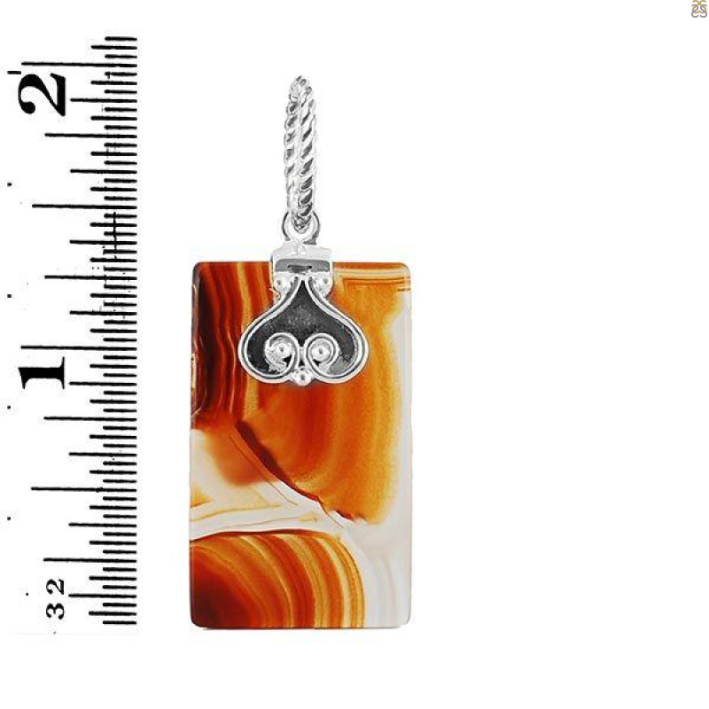 Montana Agate Drill Pendant-SP MTAA-1-345