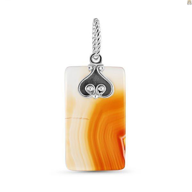 Montana Agate Drill Pendant-SP MTAA-1-352