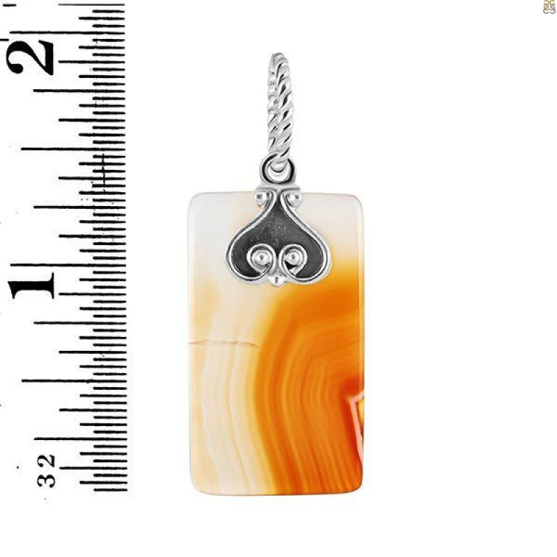 Montana Agate Drill Pendant-SP MTAA-1-352