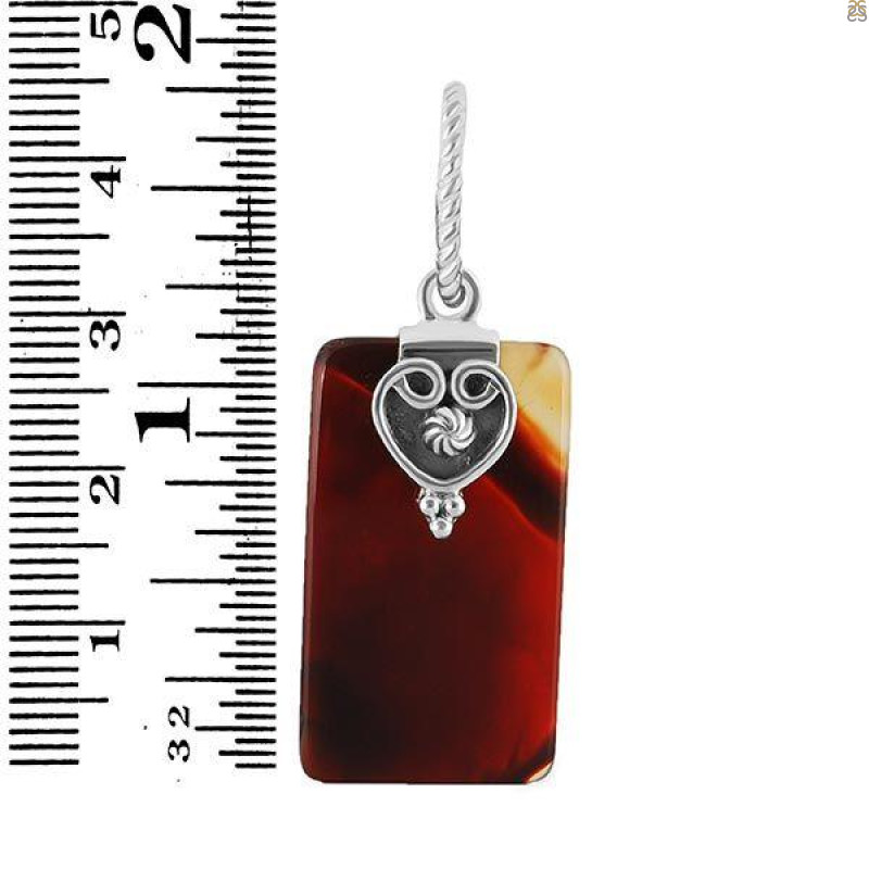 Montana Agate Drill Pendant-SP MTAA-1-366