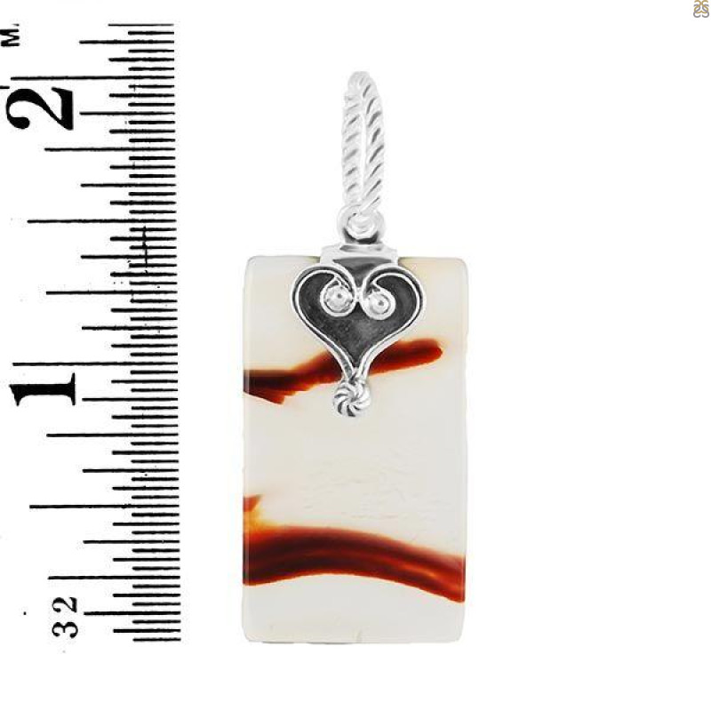 Montana Agate Drill Pendant-SP MTAA-1-371