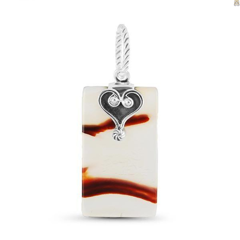 Montana Agate Drill Pendant-SP MTAA-1-371
