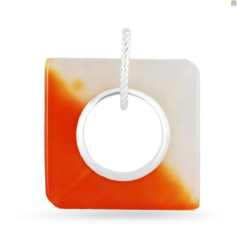 Montana Agate Donut Pendant-SP MTAA-1-93
