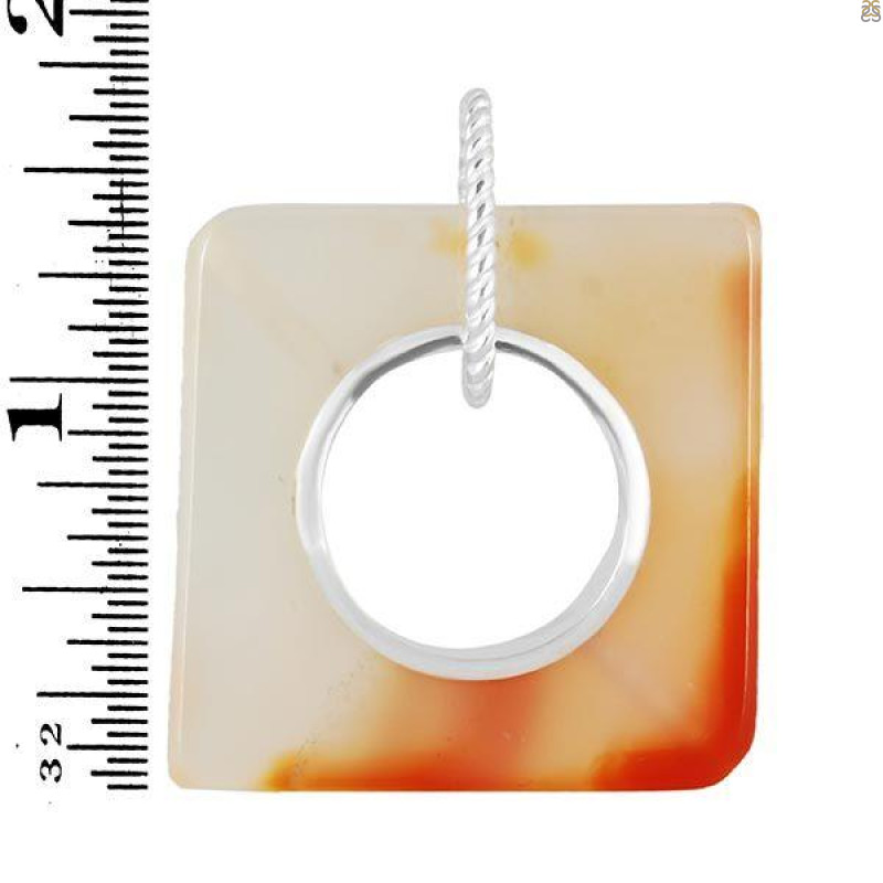 Montana Agate Donut Pendant-SP MTAA-1-95