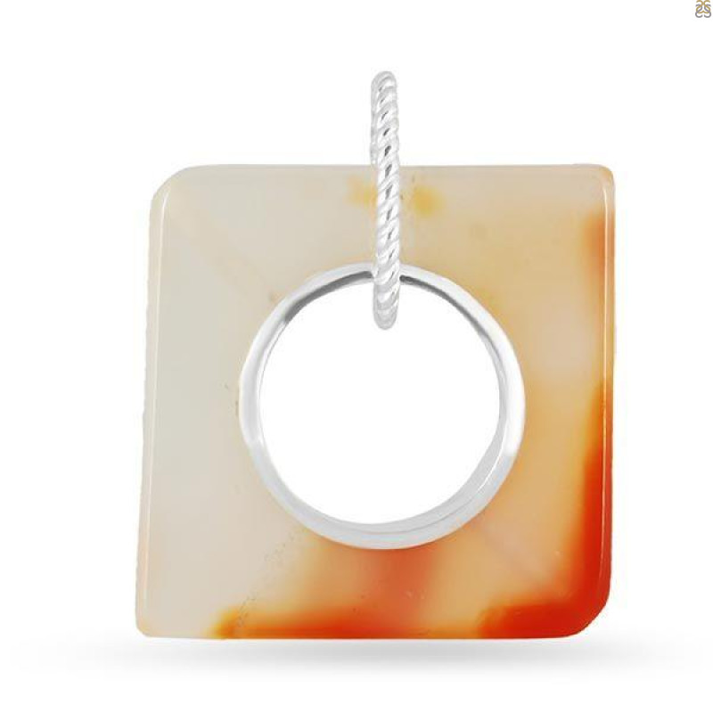 Montana Agate Donut Pendant-SP MTAA-1-95