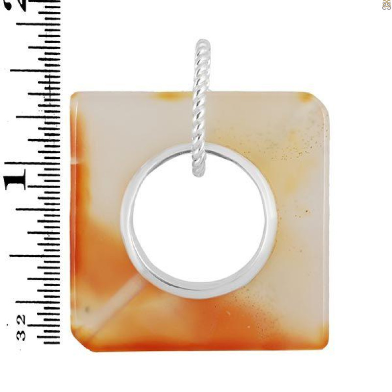 Montana Agate Donut Pendant-SP MTAA-1-97