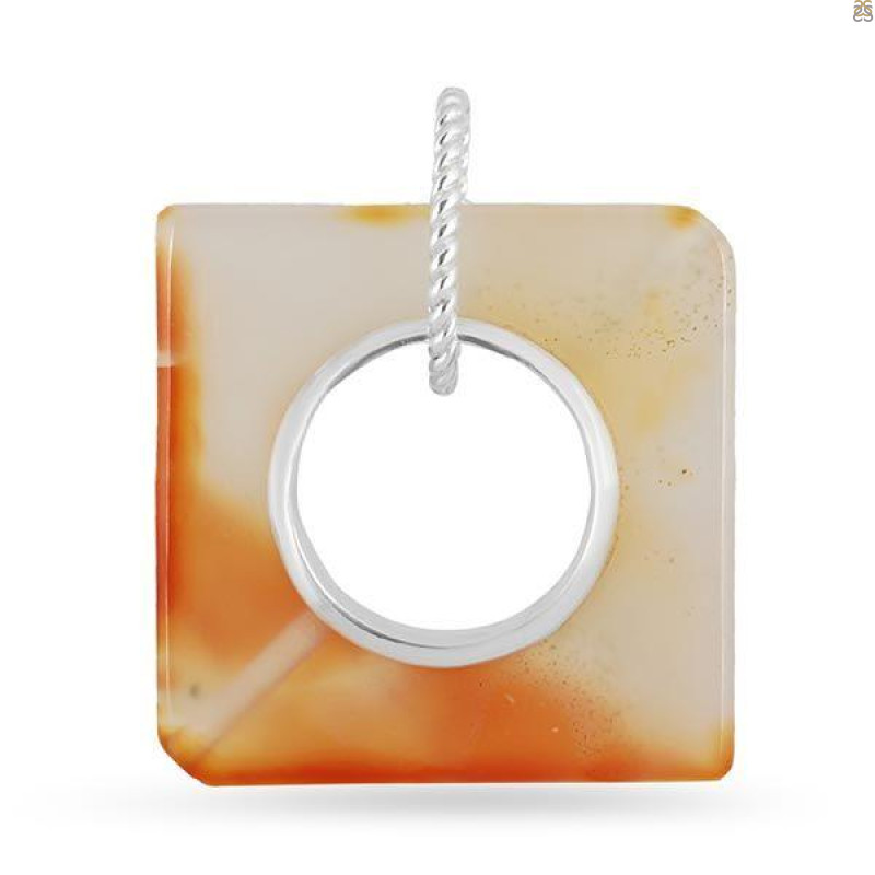 Montana Agate Donut Pendant-SP MTAA-1-97