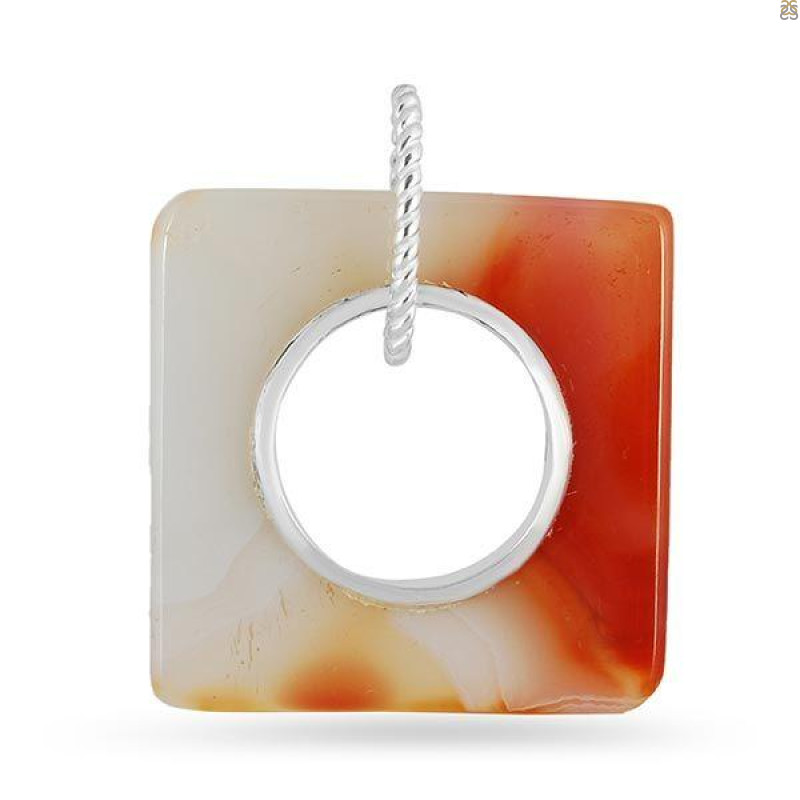 Montana Agate Donut Pendant-SP MTAA-1-98