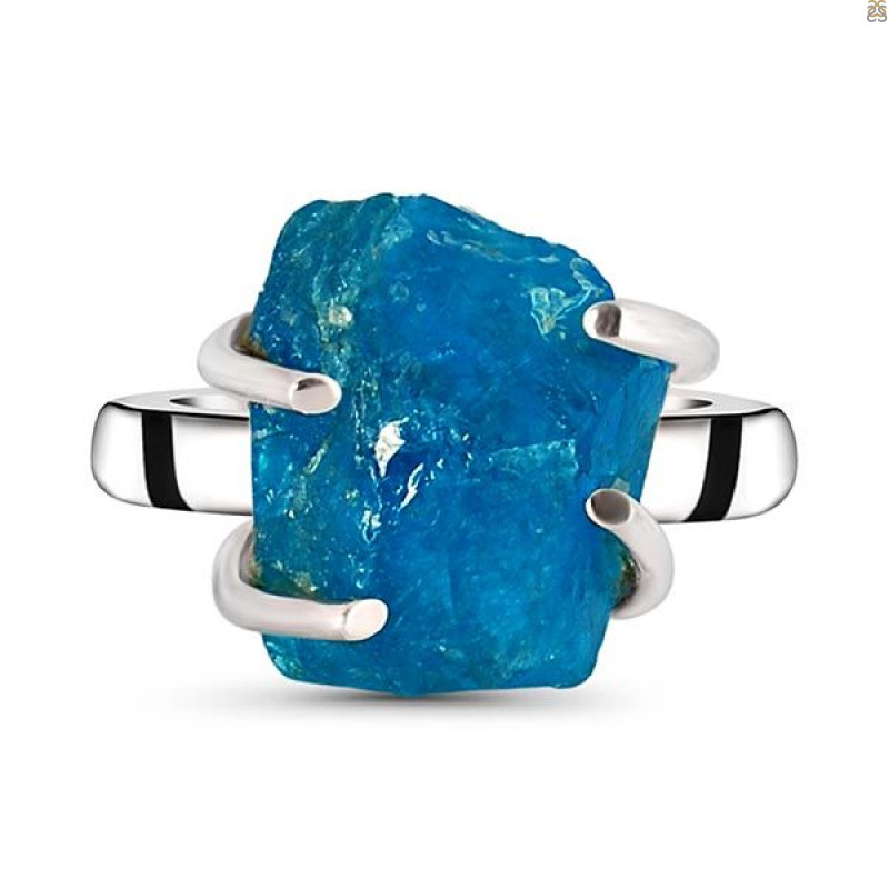 Neon Apatite Rough Adjustable Ring-ADJ-R NAR-2-101