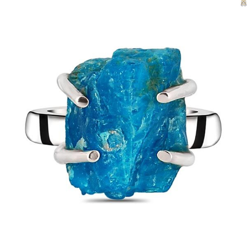 Neon Apatite Rough Adjustable Ring-ADJ-R NAR-2-102
