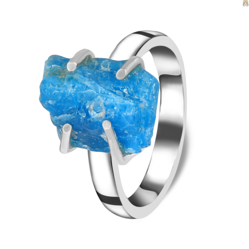 Neon Apatite Rough Adjustable Ring-ADJ-R NAR-2-102