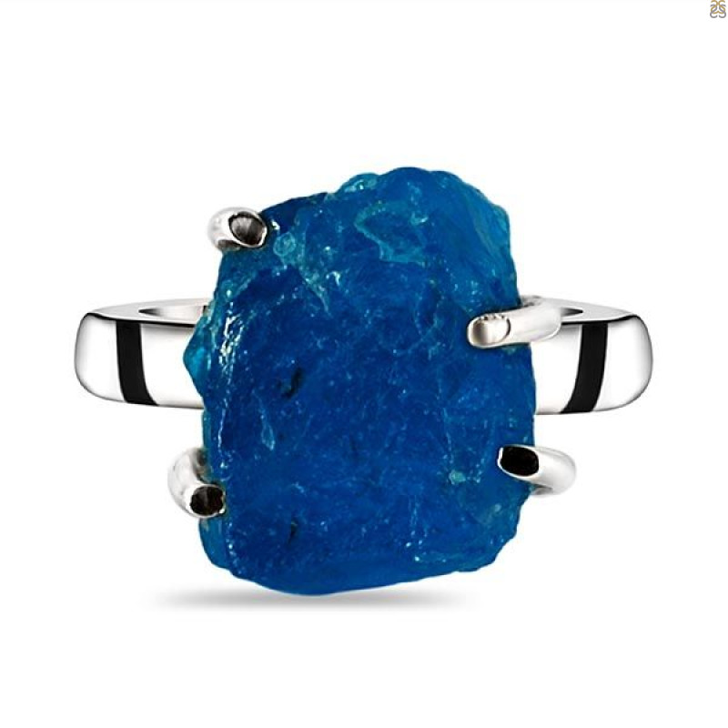 Neon Apatite Rough Adjustable Ring-ADJ-R NAR-2-103