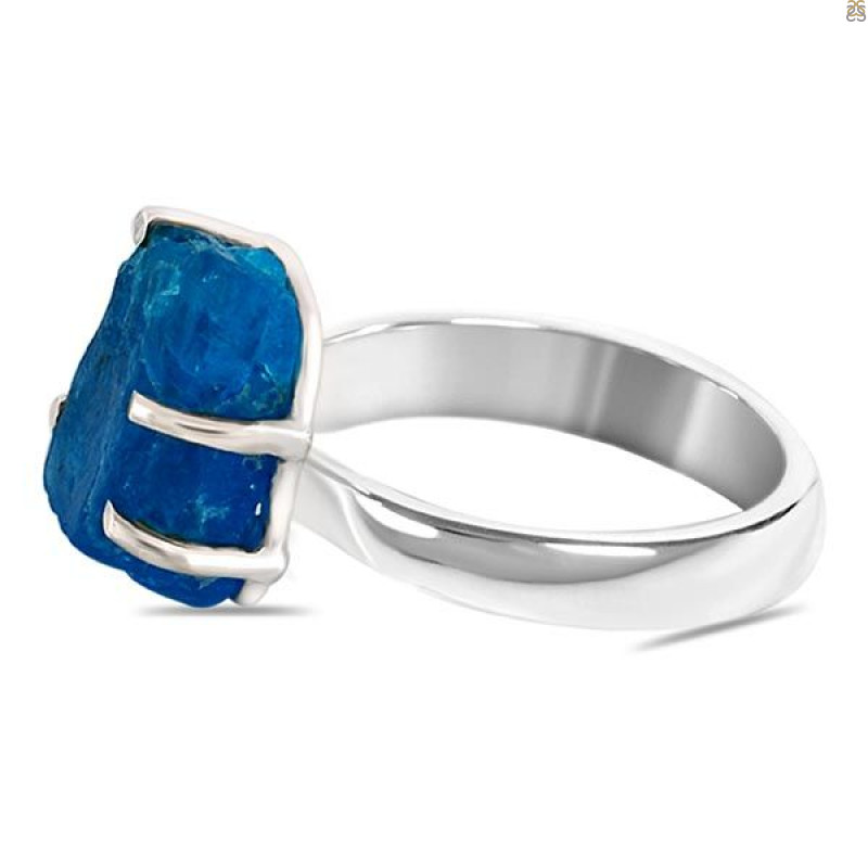 Neon Apatite Rough Adjustable Ring-ADJ-R NAR-2-103
