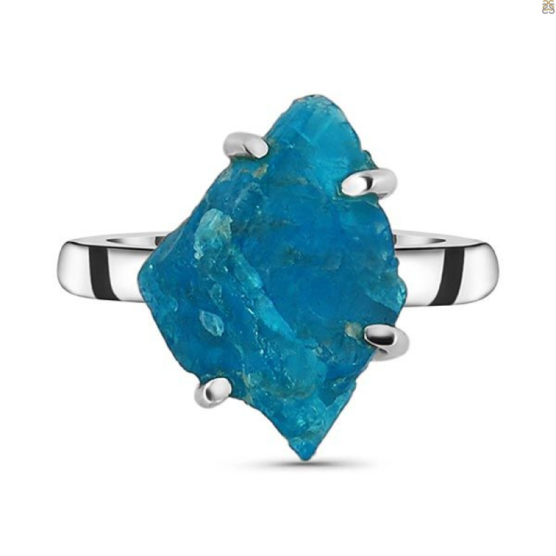 Neon Apatite Rough Adjustable Ring-ADJ-R NAR-2-104