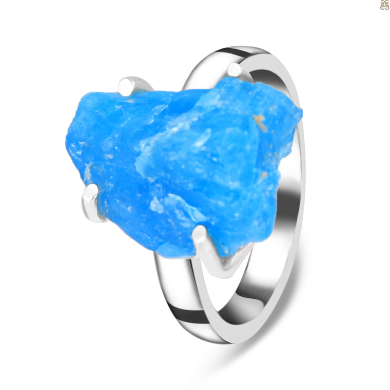 Neon Apatite Rough Adjustable Ring-ADJ-R NAR-2-11