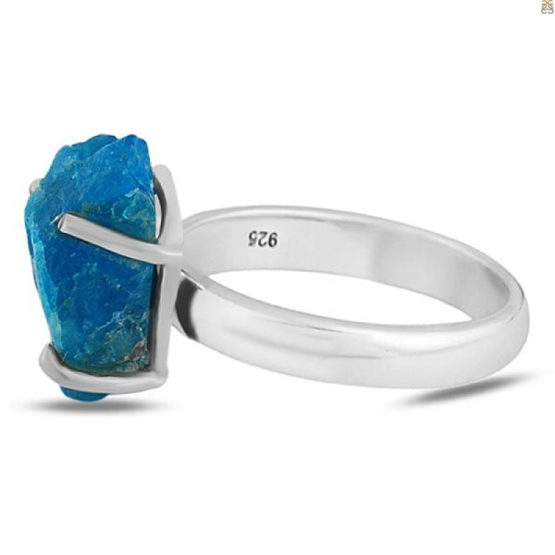 Neon Apatite Rough Adjustable Ring-ADJ-R NAR-2-111