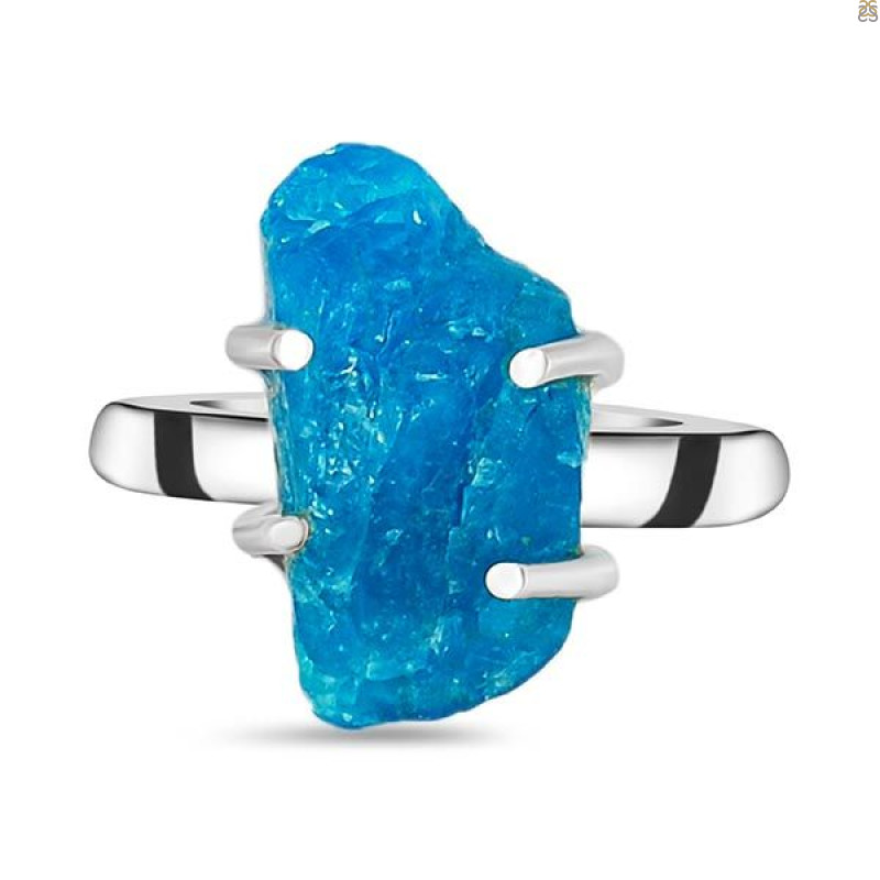 Neon Apatite Rough Adjustable Ring-ADJ-R NAR-2-113