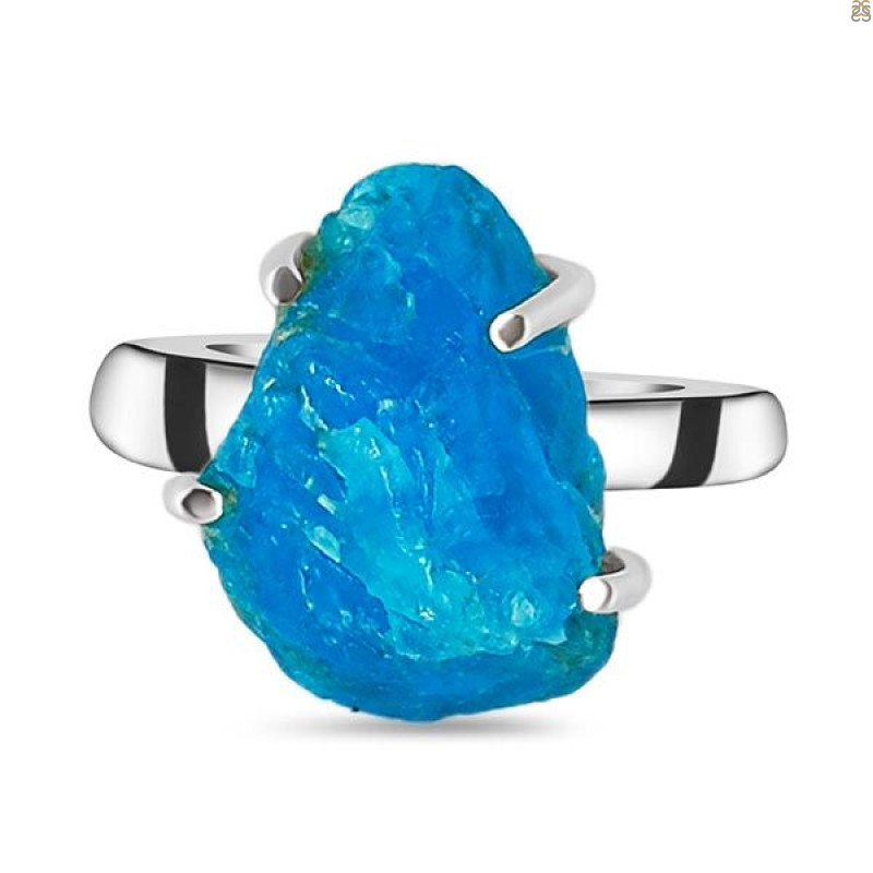 Neon Apatite Rough Adjustable Ring-ADJ-R NAR-2-114