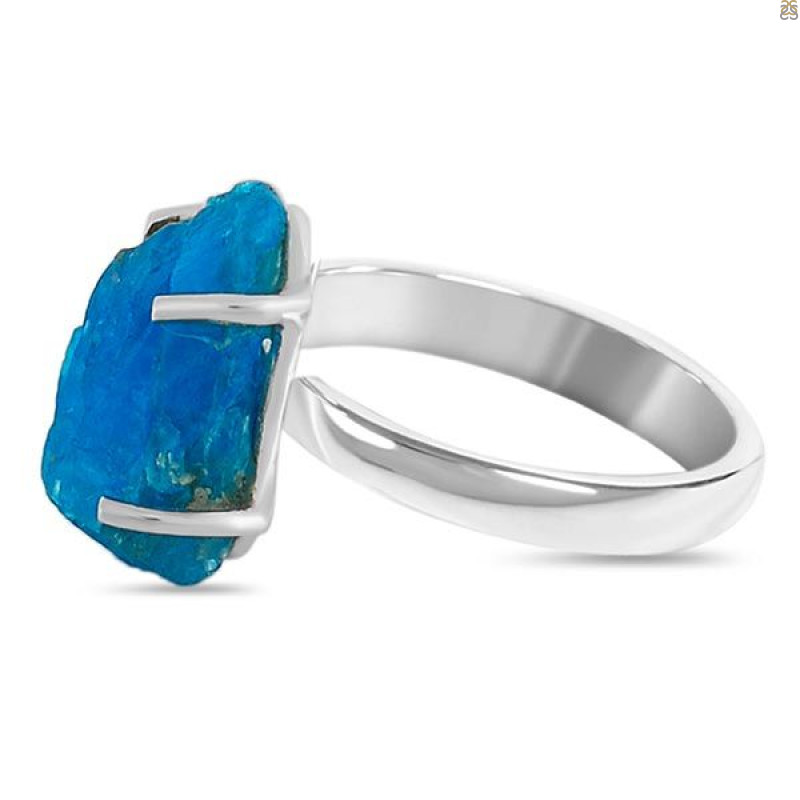 Neon Apatite Rough Adjustable Ring-ADJ-R NAR-2-114