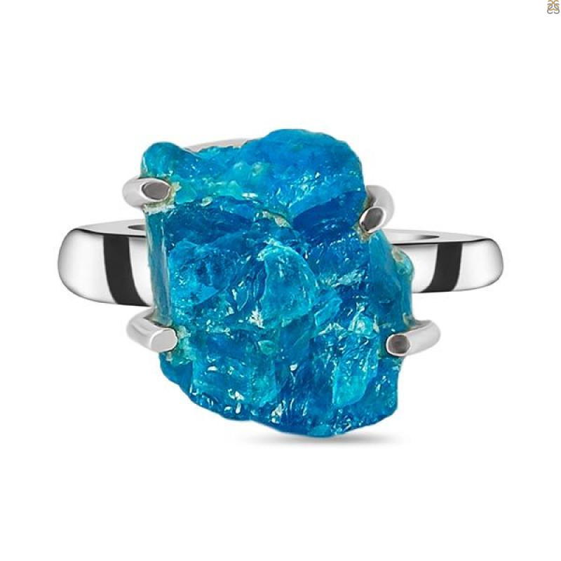 Neon Apatite Rough Adjustable Ring-ADJ-R NAR-2-115