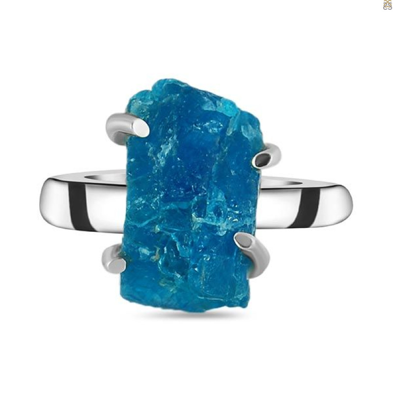 Neon Apatite Rough Adjustable Ring-ADJ-R NAR-2-116
