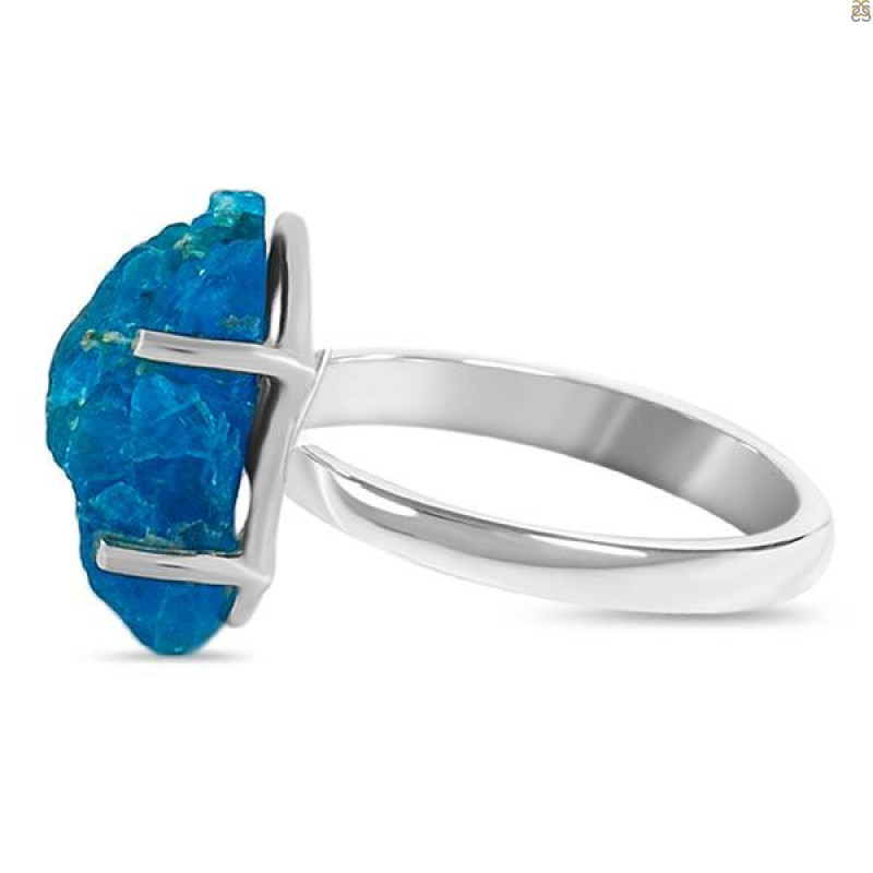 Neon Apatite Rough Adjustable Ring-ADJ-R NAR-2-118