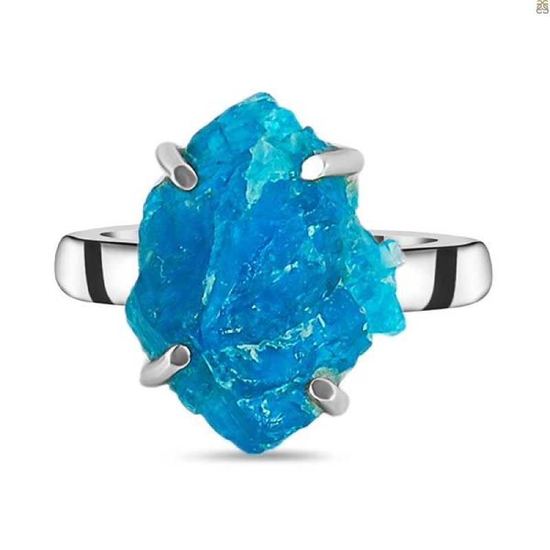 Neon Apatite Rough Adjustable Ring-ADJ-R NAR-2-119