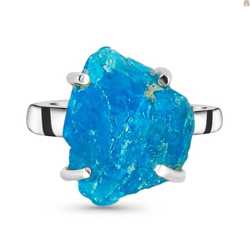 Neon Apatite Rough Adjustable Ring-ADJ-R NAR-2-12