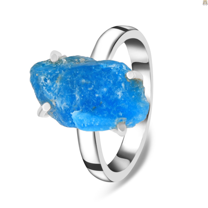 Neon Apatite Rough Adjustable Ring-ADJ-R NAR-2-120