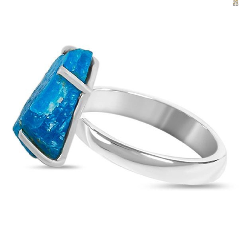 Neon Apatite Rough Adjustable Ring-ADJ-R NAR-2-120