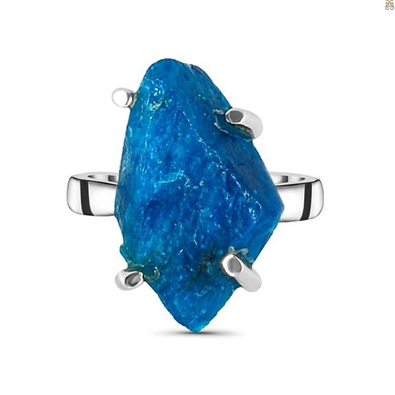 Neon Apatite Rough Adjustable Ring-ADJ-R NAR-2-122