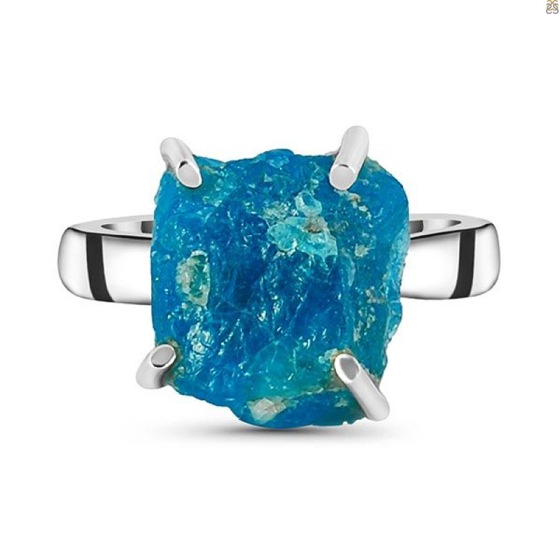 Neon Apatite Rough Adjustable Ring-ADJ-R NAR-2-124