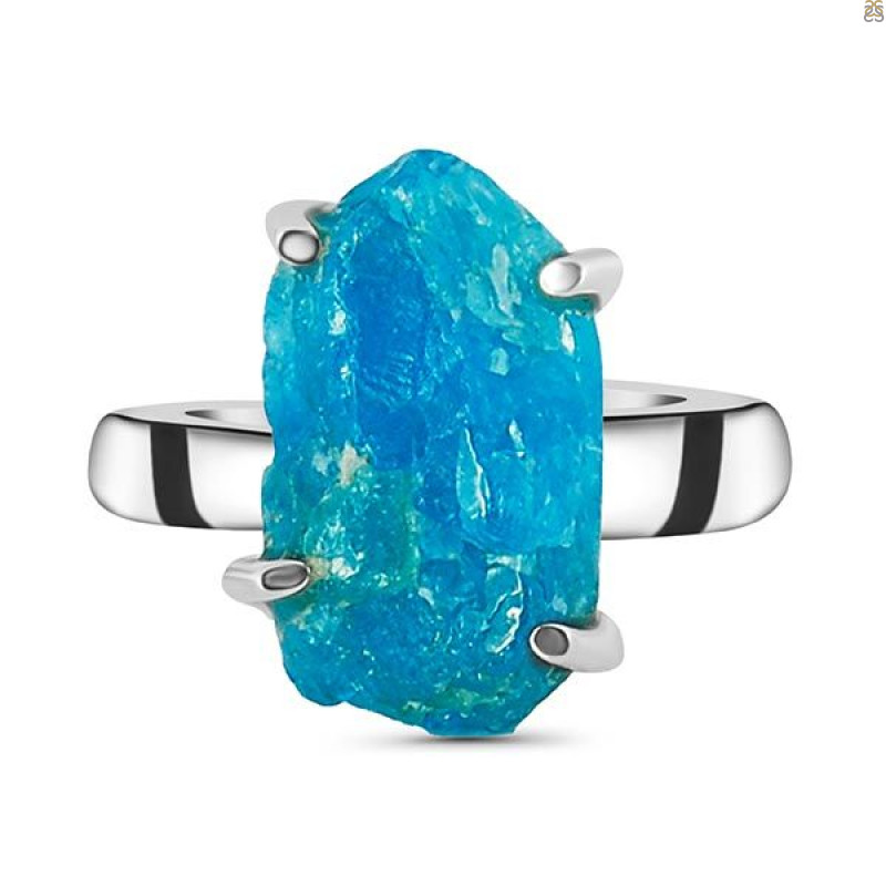 Neon Apatite Rough Adjustable Ring-ADJ-R NAR-2-126