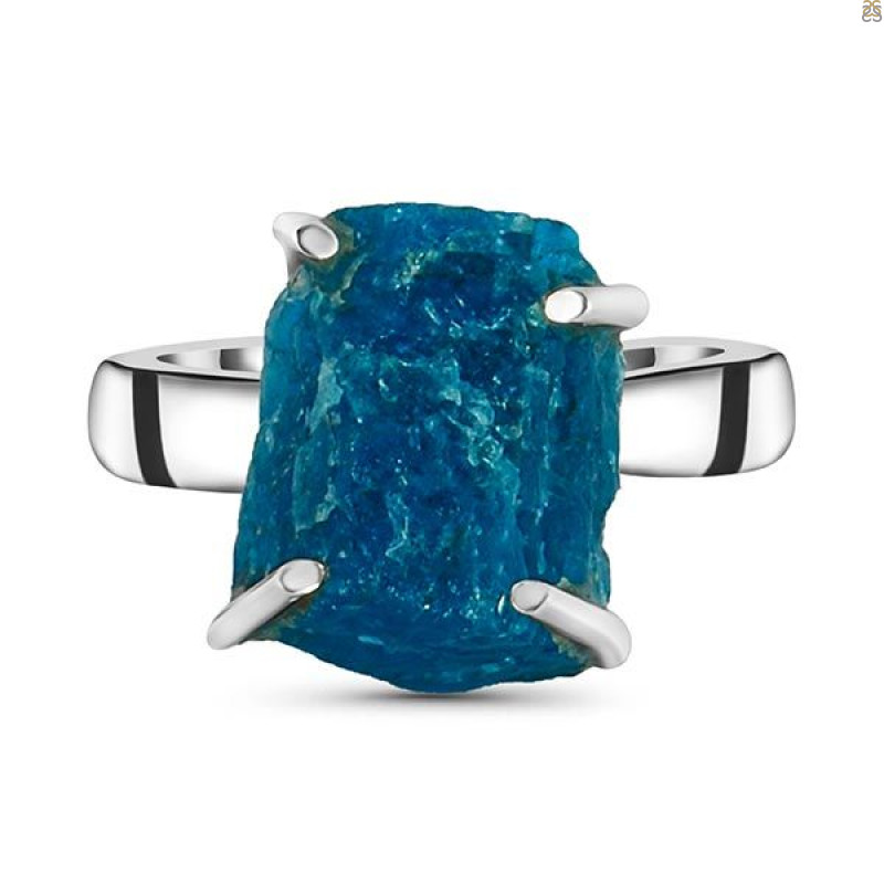 Neon Apatite Rough Adjustable Ring-ADJ-R NAR-2-128