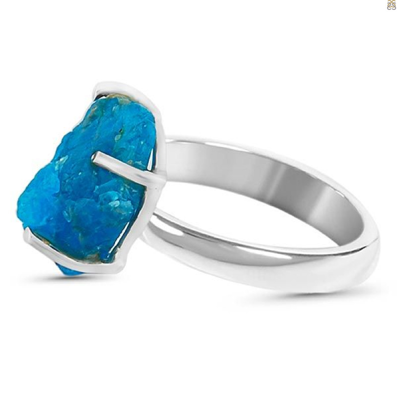 Neon Apatite Rough Adjustable Ring-ADJ-R NAR-2-133