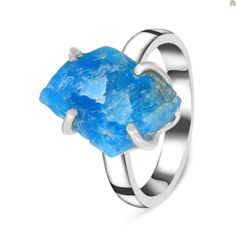 Neon Apatite Rough Adjustable Ring-ADJ-R NAR-2-134