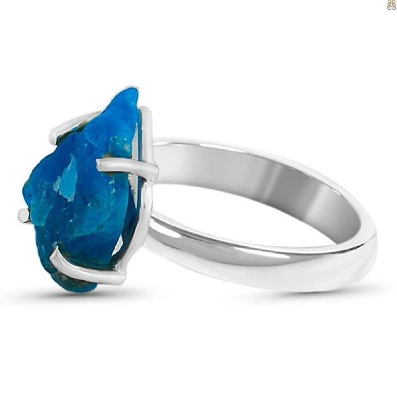 Neon Apatite Rough Adjustable Ring-ADJ-R NAR-2-134
